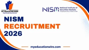 NISM Recruitment 2026