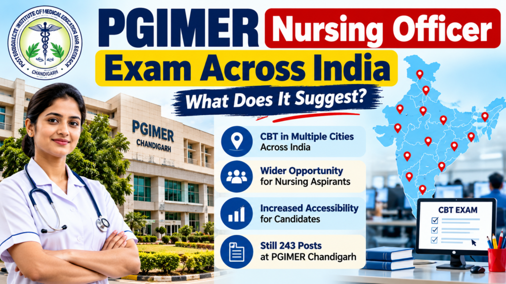 PGIMER Nursing Officer Recruitment 2026:
