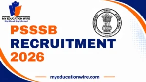 PSSSB Recruitment 2026