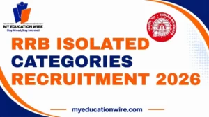 RRB Isolated Categories Recruitment 2026