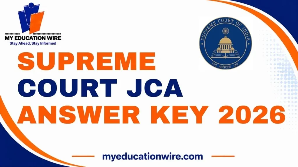 Supreme Court JCA Answer Key 2026