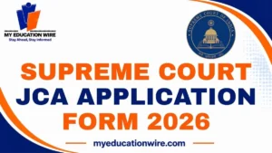 Supreme Court JCA Application Form 2026