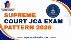 Supreme Court JCA Exam Pattern 2026