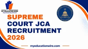 Supreme Court JCA Recruitment 2026