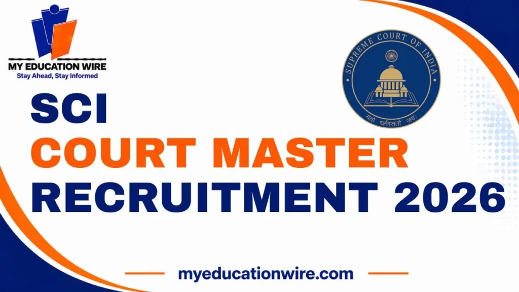 Supreme Court of India Court Master Recruitment 2026