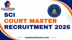 Supreme Court of India Court Master Recruitment 2026