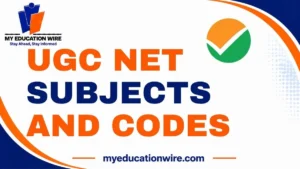 UGC NET Subjects and Codes